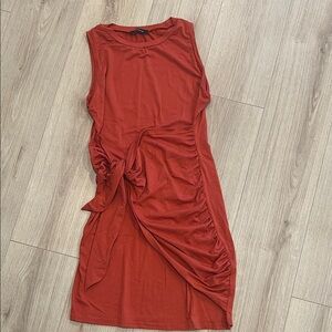 Elegant Rust Dress